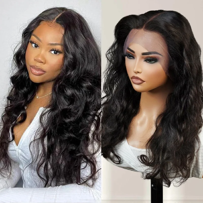 Lace wig with a 200 - density for a full and thick appearance100% Brazilian Virgin Remi Human Hair 360 Lace Frontal Wig Body Wave 20" Lace wig with a 200 - density for a full and thick appearance100% Brazilian Virgin Remi Human Hair 360 Lace Frontal Wig Body Wave 20"