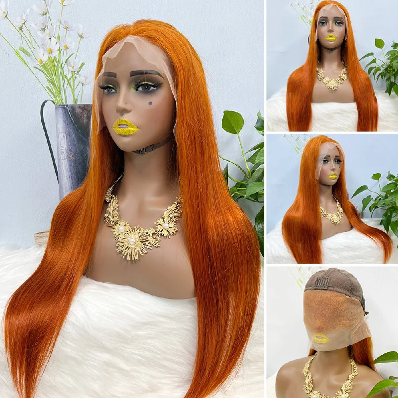 Lace wig with a silk - base cap for a comfortable and smooth feel13*4 Lace Wig Straight Natural Virgin Human Hair Lace Wigs Color 350# Lace wig with a silk - base cap for a comfortable and smooth feel13*4 Lace Wig Straight Natural Virgin Human Hair Lace Wigs Color 350#
