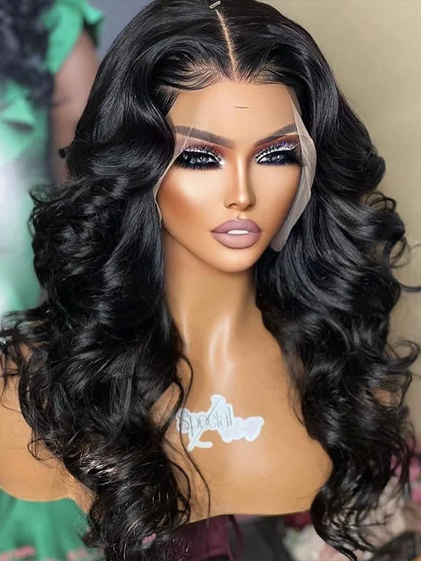 Lace wig with a side - swept bang for a sophisticated lookLoose Wave Human Hair Dream HD Lace Front Wig Pre Plucked Glueless D36 Lace wig with a side - swept bang for a sophisticated lookLoose Wave Human Hair Dream HD Lace Front Wig Pre Plucked Glueless D36