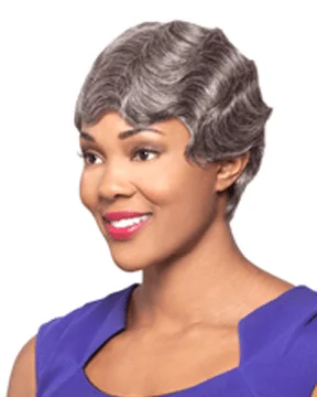 Brazilian - human - hair wig with a full and voluminous lookNancy - Human Hair Fingerwave Brazilian - human - hair wig with a full and voluminous lookNancy - Human Hair Fingerwave