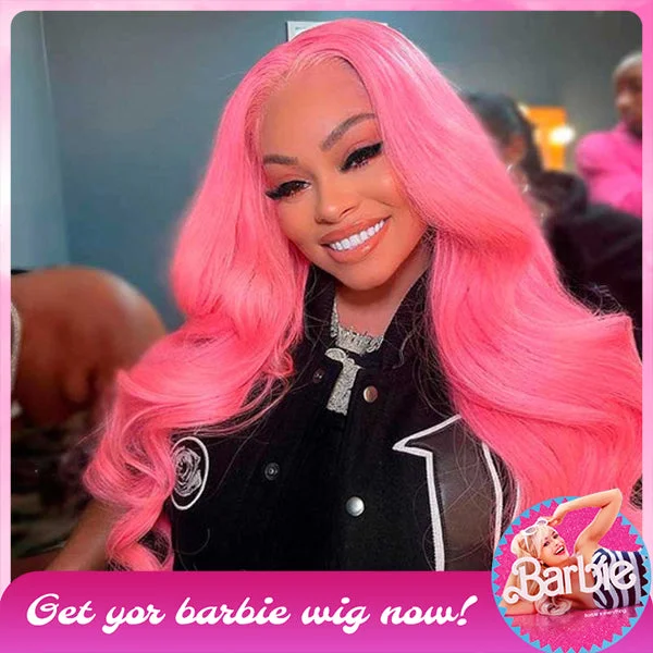 Lace wig with a wavy texture for a beachy lookPink Wig Body Wavy Lace Front Wig Ashimary Human Hair Lace wig with a wavy texture for a beachy lookPink Wig Body Wavy Lace Front Wig Ashimary Human Hair