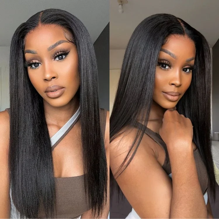 Human - hair wig with a wavy texture for a beachy and relaxed lookWesface Glueless Straight 6x6 HD Pre-Cut Ready To Go Glueless Human Hair Wigs For Women Human - hair wig with a wavy texture for a beachy and relaxed lookWesface Glueless Straight 6x6 HD Pre-Cut Ready To Go Glueless Human Hair Wigs For Women