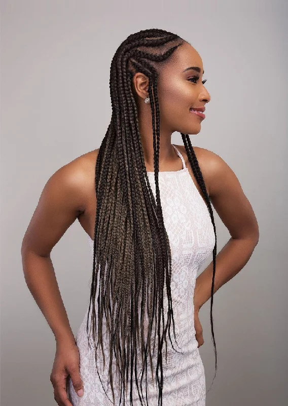 Micro braided wigs for a delicate and intricate style3X FEMI PRE-STRETCHED BRAID
