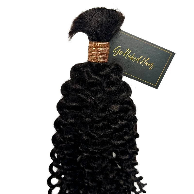 Braided wigs for a formal event with a sophisticated designBeach Wave Bulk Hair