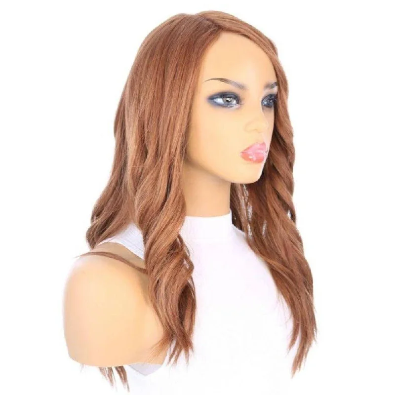 Long - length wig with a heat - resistant formula for easy styling at home22" Reese Silk Top Wig Copper Long - length wig with a heat - resistant formula for easy styling at home22" Reese Silk Top Wig Copper