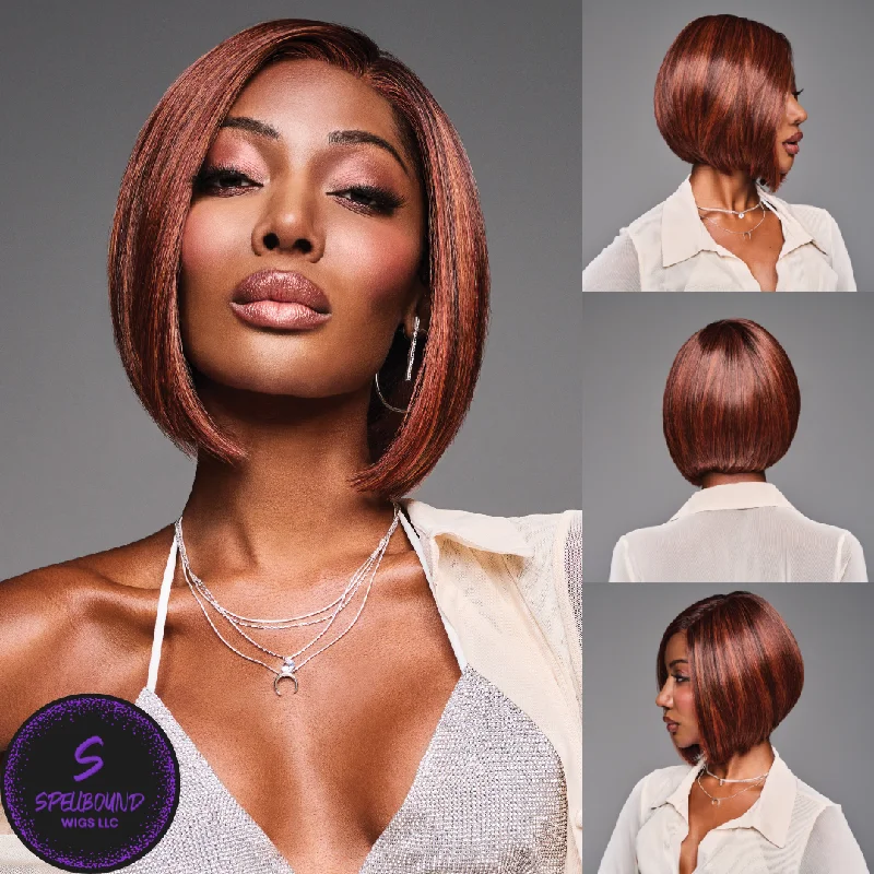 Medium - length wig with a platinum - blonde color for a bold and trendy lookHailey - Kim Kimble Hair Collection Medium - length wig with a platinum - blonde color for a bold and trendy lookHailey - Kim Kimble Hair Collection