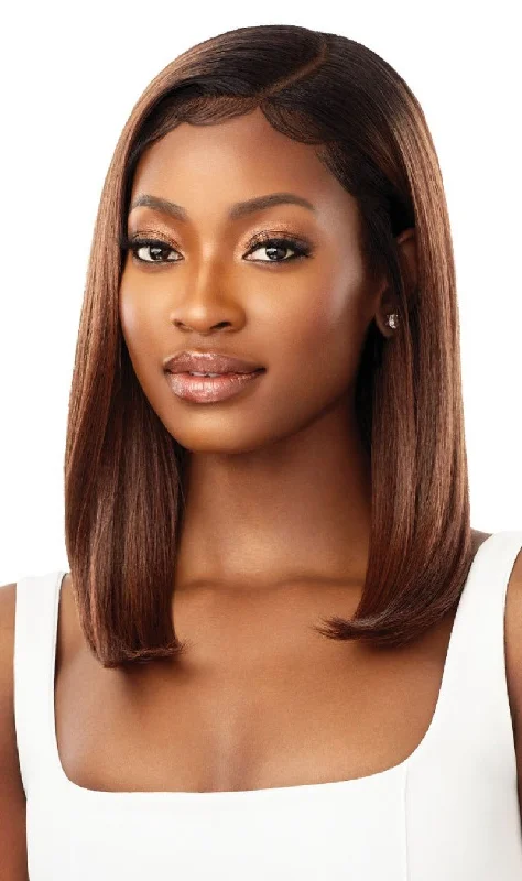 Medium - length wig with a pre - plucked hairline for a more natural lookOutre Sleeklay Premium Fiber HD Lace Front Wig DAISHA Medium - length wig with a pre - plucked hairline for a more natural lookOutre Sleeklay Premium Fiber HD Lace Front Wig DAISHA