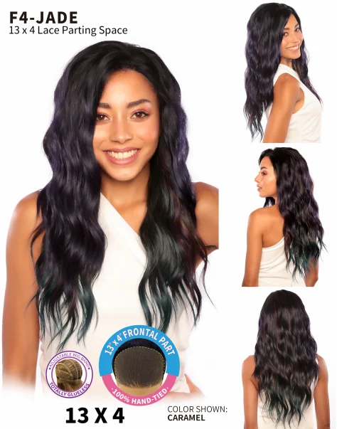 Synthetic long - length wig with a natural - looking textureSmart Glamlace HD Transparent Lace Fashion Wig Jade