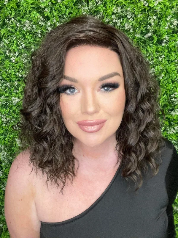 Medium - length wig with a side - swept bang for a sophisticated lookStacy Brazilian Brown DCT Medium - length wig with a side - swept bang for a sophisticated lookStacy Brazilian Brown DCT